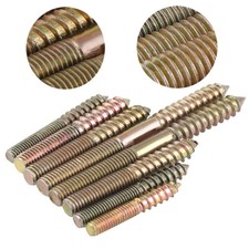 M6 M8 Thread Hanger Bolt Double Headed Bolt Self-Tapping Screws for Furniture
