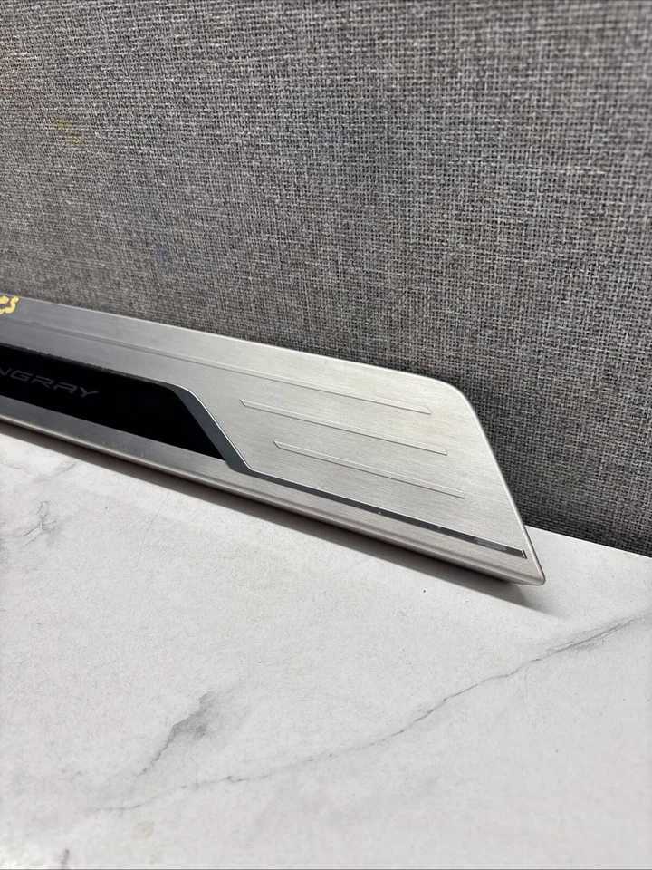 Chevrolet Chevy Corvette 2020-2024 puerta derecha umbral placa rasguño moldura fabricante de equipos originales usado Foto 4 de 4