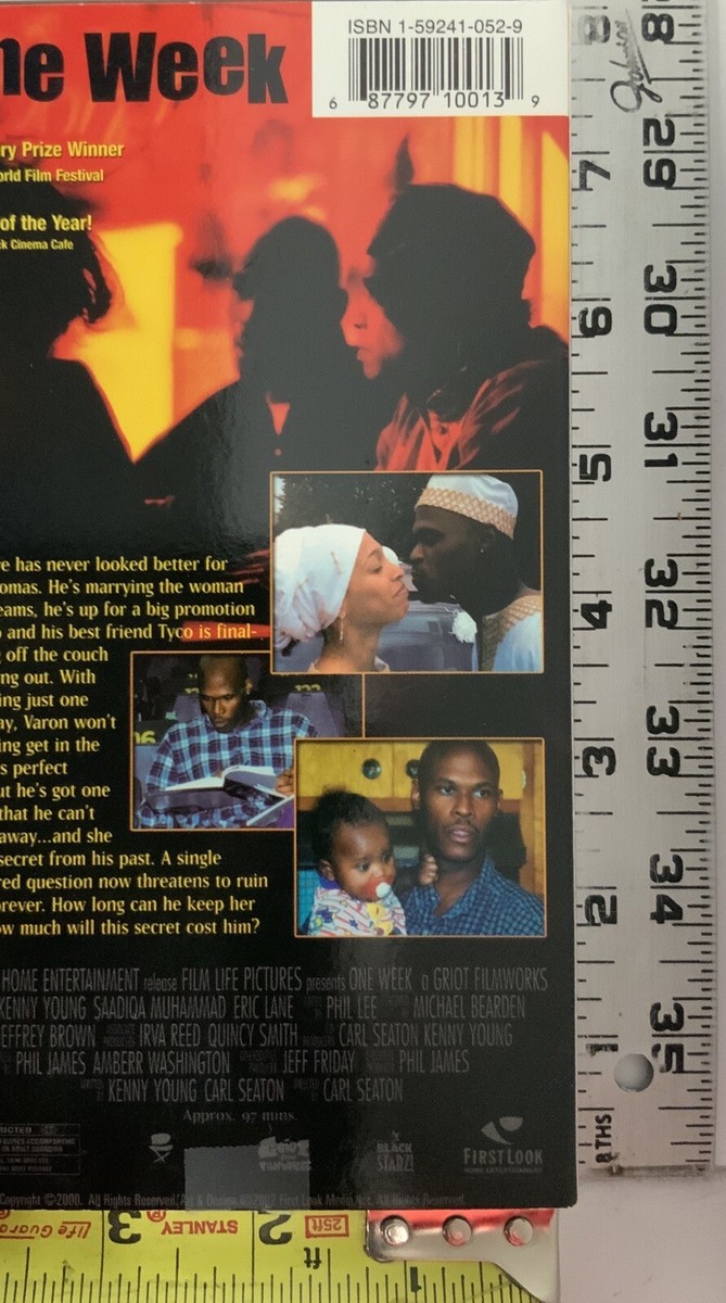 One Week 2002 VHS Kenny Young Saadiqa Muhammad Eric Lane VHSshop