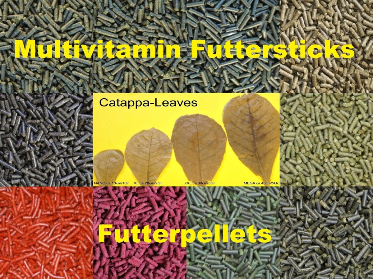 10 Variedades Palitos De Comida Alimentación Pellets Alimento Gambas Para Peces