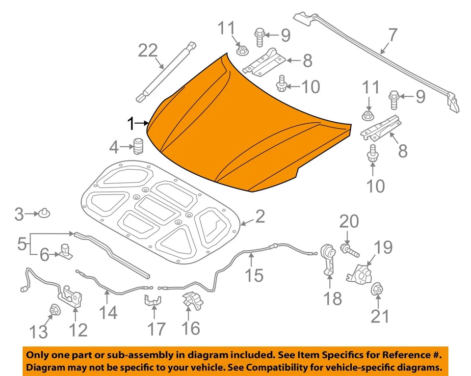 Used Hood fits: 2020 Kia Optima US built VIN 5 1st digit Grade A Foto 3 de 4