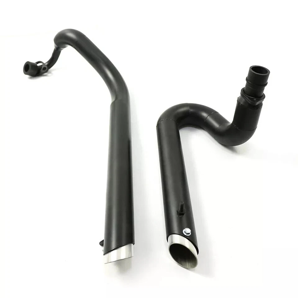 Black Exhaust Pipe Systems Fit For Yamaha V star 650 XVS650 Dragstar 650 XVS400 - Image 4 of 4