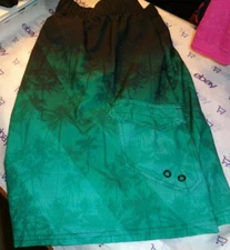 $48 Wave Zone swim wear large drawstring swim shorts palm print pants 38" waist