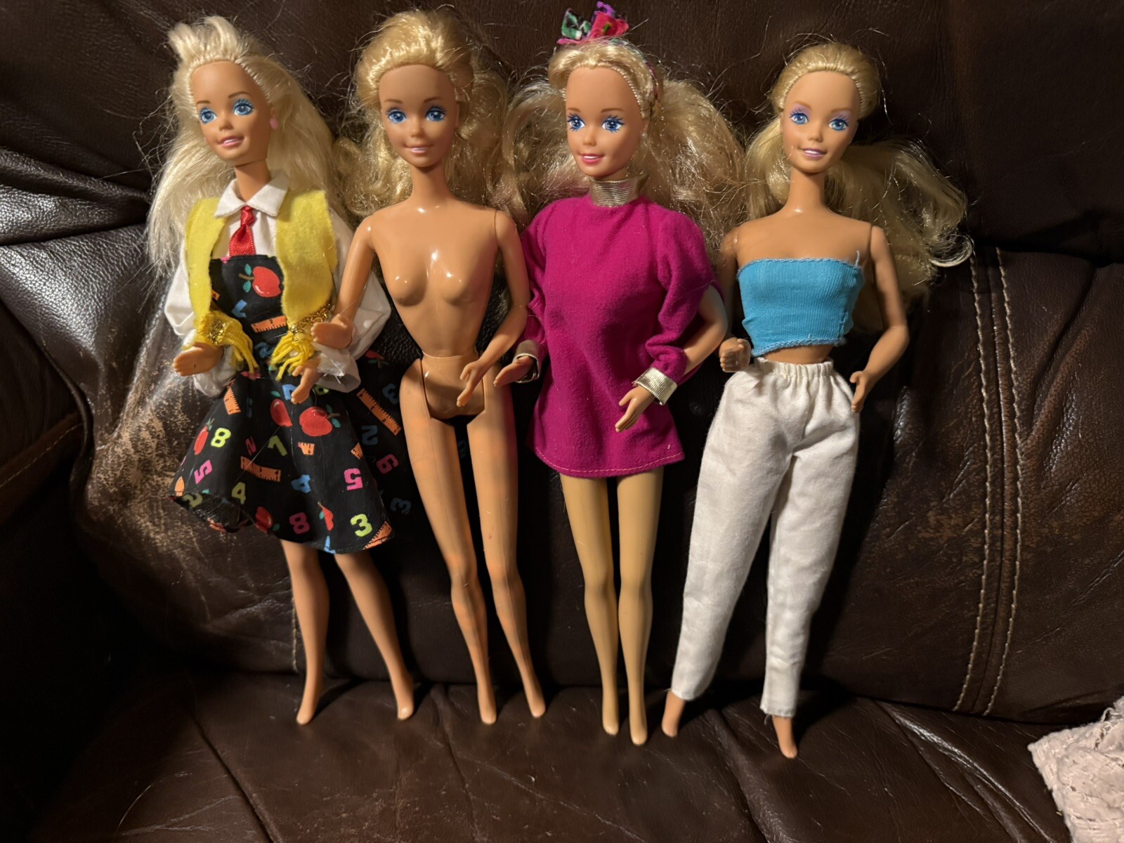 Lot Of 4 80's & 90's Vintage  Barbies