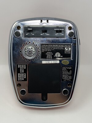Vintage Coca Cola Snow Dome Phone Telephone Original Box 2 Hand
