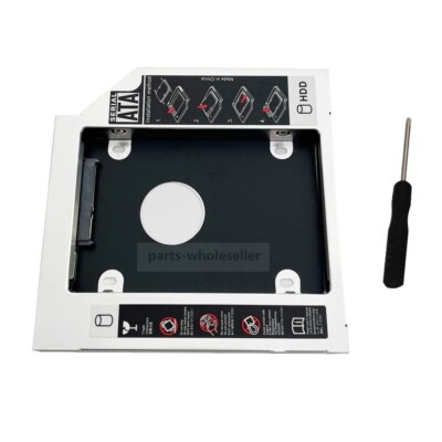 2nd Hard Drive HDD SSD SATA Optical Bay Caddy Adapter swap UJ265 UJ-265 Slim DVD