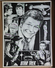 Creation Salutes Star Trek DeForest Kelley Leonard McCoy 1989 Chuck Frazier Art