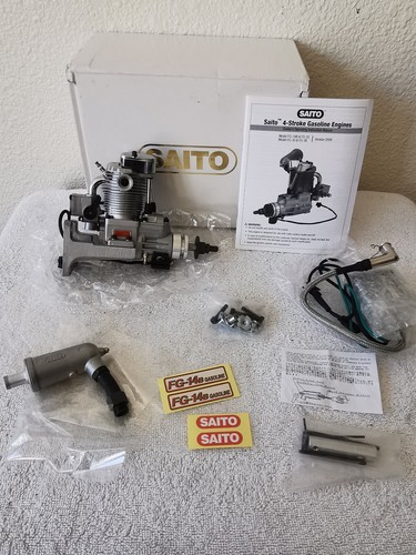Saito Engines FG-14B (82B) 4-Stroke Gas Engine NEW Retired Discontinued NIP 2009 - Picture 2 of 24