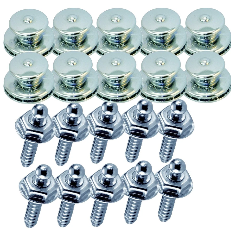 10 * TENAX Oberteil + Blech Holz Schrauben Drucknopf Persenning Plane Verschluss