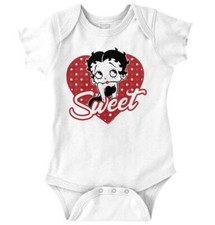 Betty Boop Vintage Retro Cartoon Sweet Heart Baby Girls Infant Romper Newborn