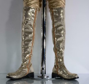bling flat boots