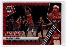 2020-21 Panini Mosaic Montage Red Bradley Beal #7 Washington Wizards