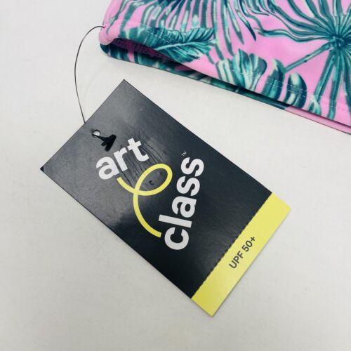 Art Class Girls Size Medium 8 Miami Tropics Bralette Bikini Swim Top Pink 1320 - Picture 4 of 7