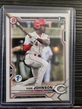 2021 Bowman 1ST EDITION DRAFT 1ST ROOKIE #BFE-149 IVAN JOHNSON CINCINNATI REDS