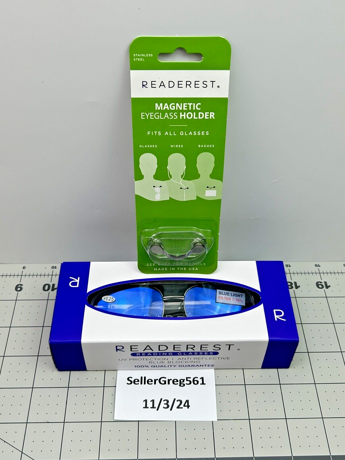 Reading Glasses, +1.00, Readerest, Modern Black, Blue Light Blocking-image
