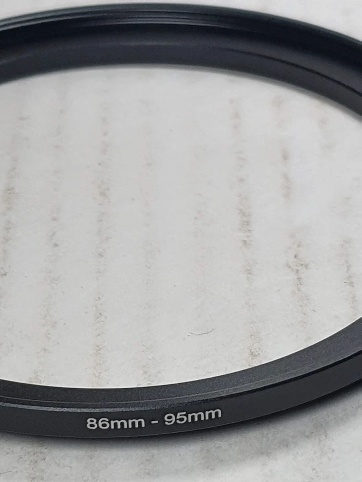 86-95mm Metal Step Up Lens Filter Converter Adapter Ring 86mm-95mm E86-E95 86-95 - Image 3 of 4