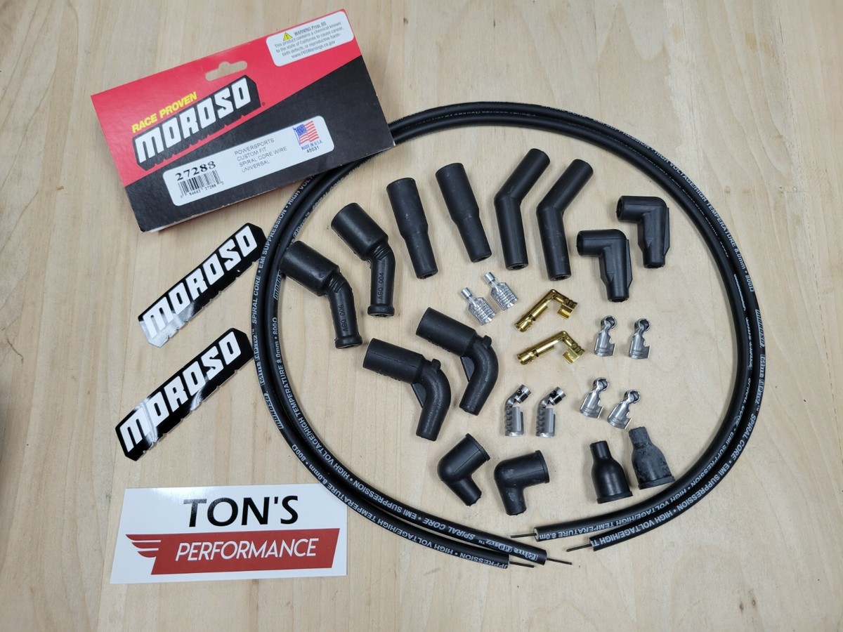 Moroso 27288 Harley Davidson Universal Spark plug wire kit 78-15