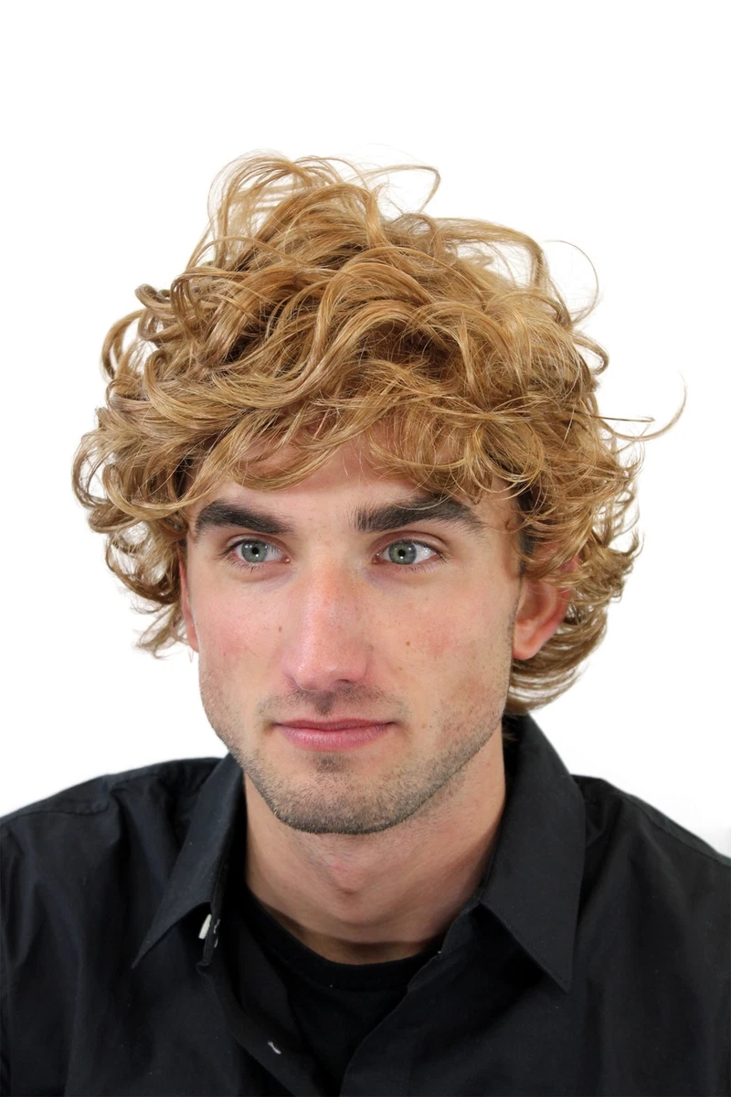 Perruque Homme Courte Blonde – Marque Wig Me Up, Longueur 20 Cm, Neuve Avec étiquette
