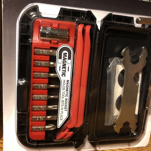 Bell Roadside 600 Compact Tool Kit + Hard Case 28 Pieces Bicycle Bike Repair NEW - Picture 2 of 12