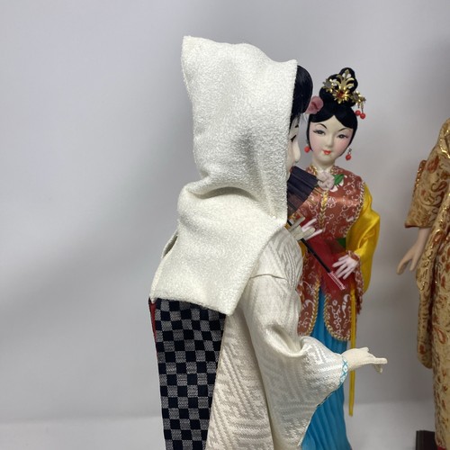Drei alte asiatische Sammlerpuppen - Yamaha Geisha Werbung plus 2 andere - Bild 10 von 24