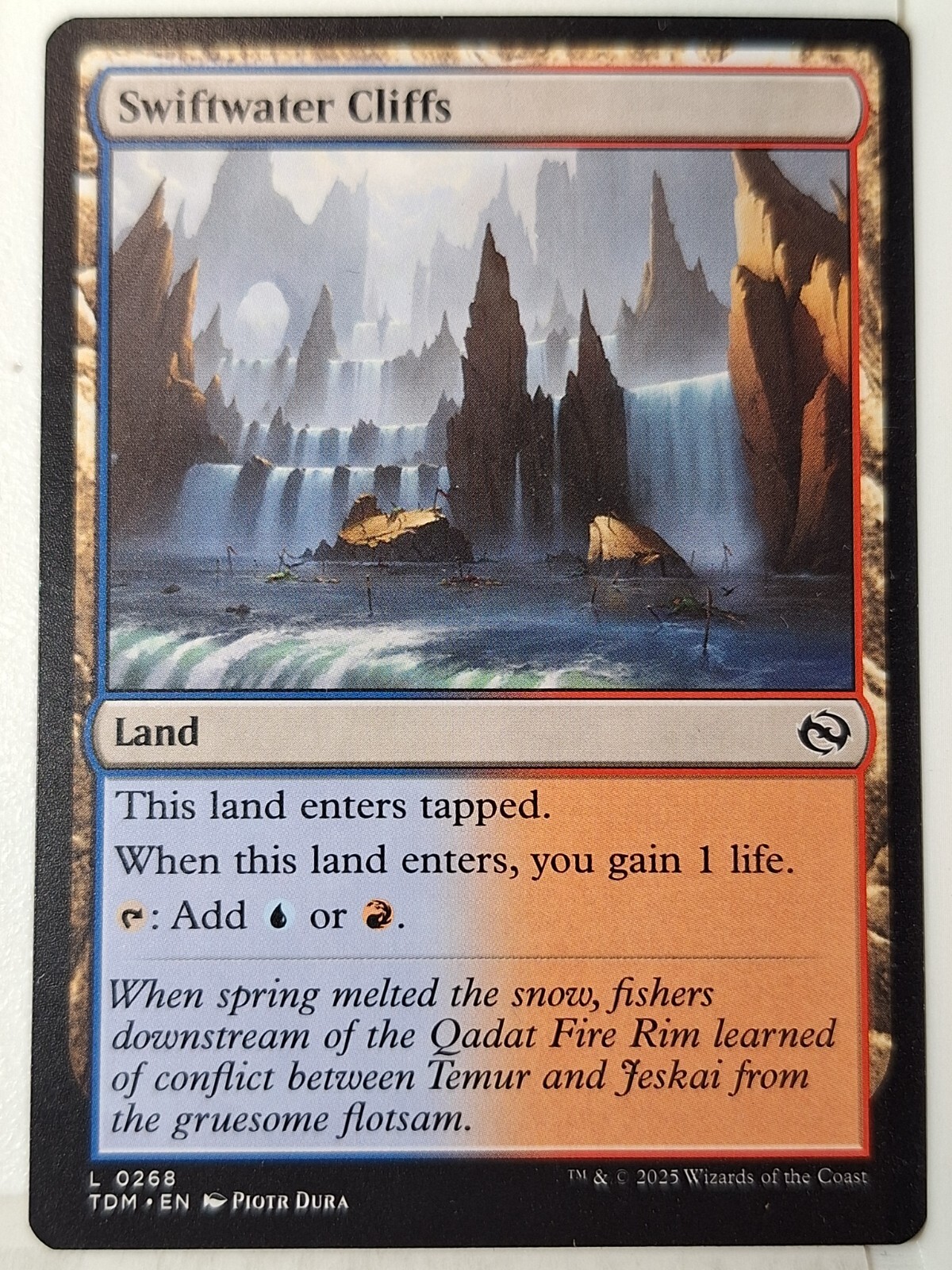 Swiftwater Cliffs - Tarkir: Dragonstorm - Magic the Gathering MTG Nice!