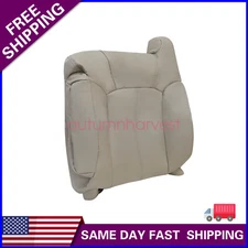 Replacement For 1999-02 Chevrolet Tahoe Driver Back Leather Seat Cover Light Tan