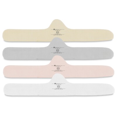 More of Me to Love Organic Cotton Bra Liner 4-Pack (White, Pink, Gray, Beige)