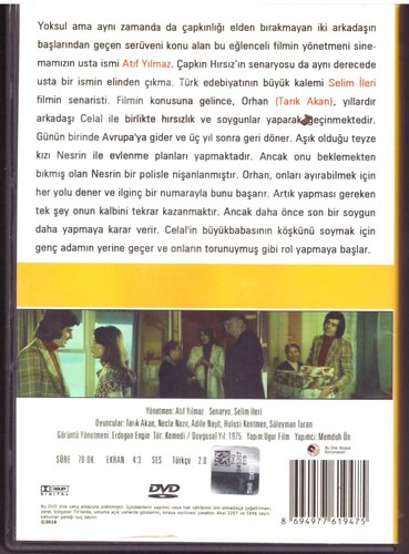 Çapkın Hırsız / Tarık Akan,Necla Nazır DVD Region 2 (PAL)Turkish Movie - Picture 2 of 2