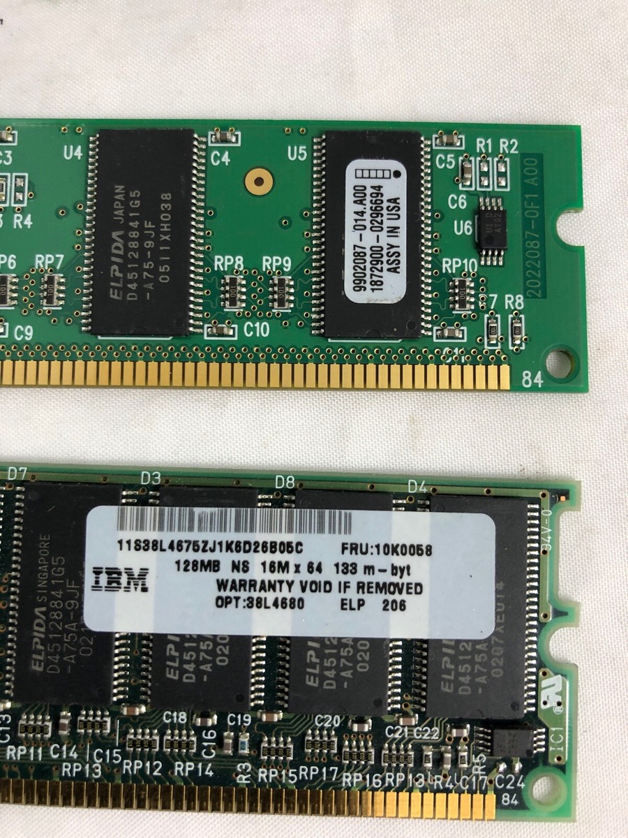 128MB PC133 168 PIN DIMM SDRAM MEMORY MODULES 128 Megabyte 16x64 PC-133  Non-ECC