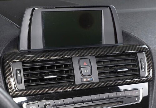 For BMW F20 F21 F22 F23 Carbon Fiber Style Middle Console Air Outlet Vent Trim - Bild 4 von 8