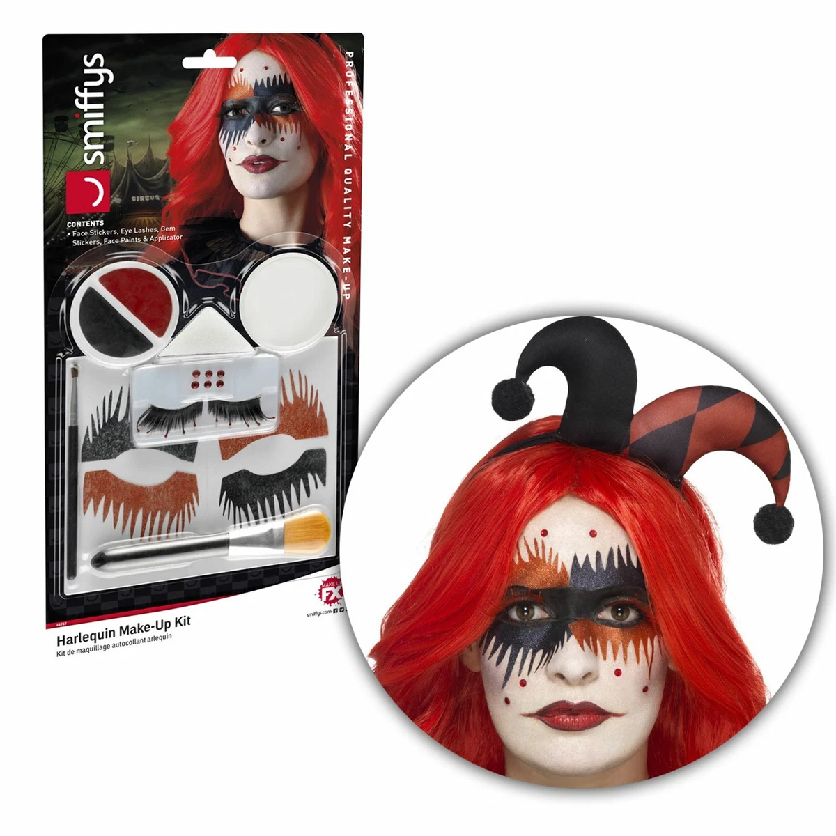 Halloween Jester Makeup