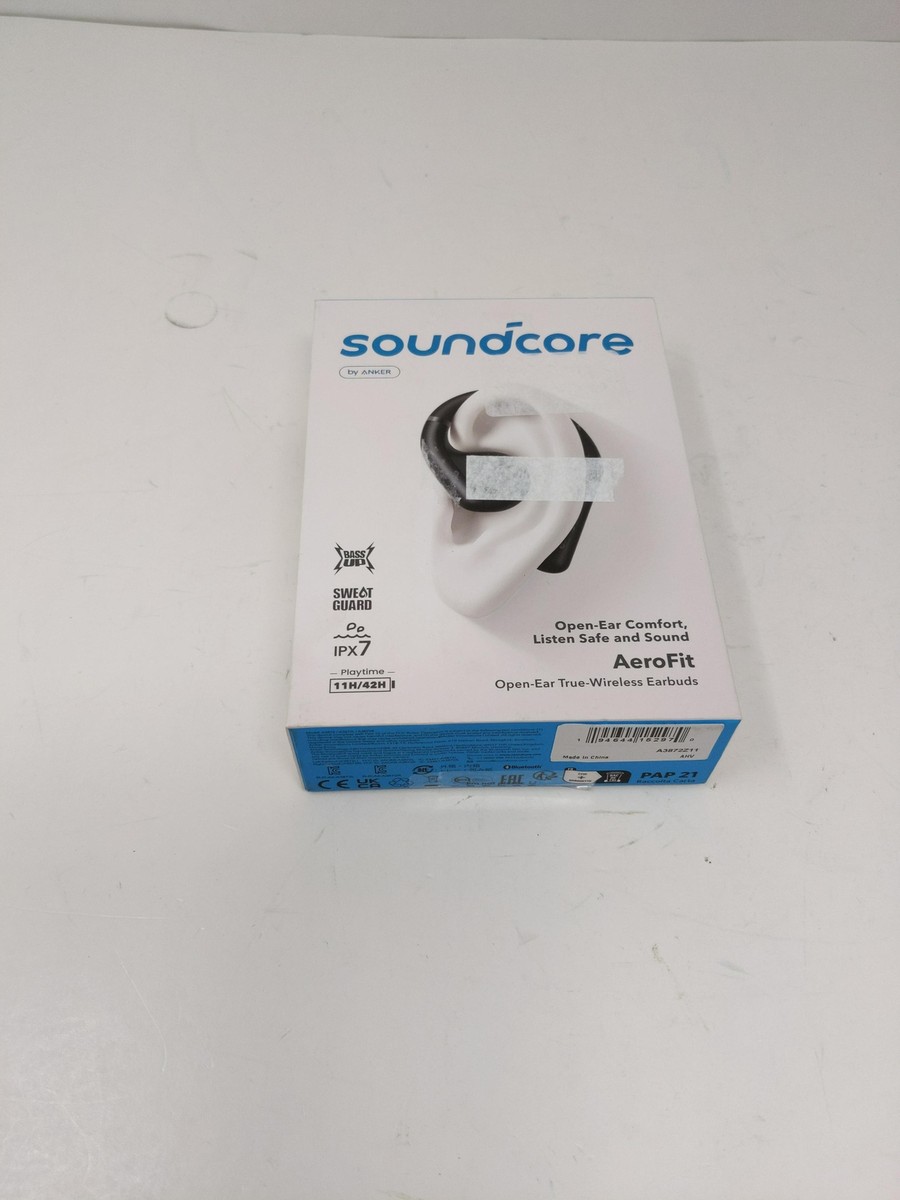 【デロス】Anker Soundcore AeroFit ホワイトほぼ新品 Anker Soundcore Aerofit 2 (White) Wireless open-ear earbuds