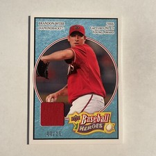 2008 Upper Deck Baseball Heroes Memorabilia /25 Brandon Webb #1 Relic Patch