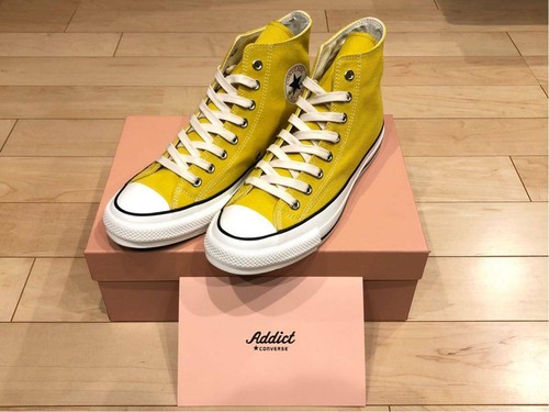 Adicto a Chuck Taylor Lona Converse All Star Hi mostaza 100th Cumpleaños  10.5 de EE. UU. | eBay
