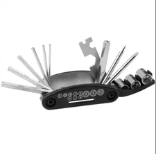 Bike Multifunctional Repair Tool 16 in 1 Screw Socket Emergency Use Tool Bicycle