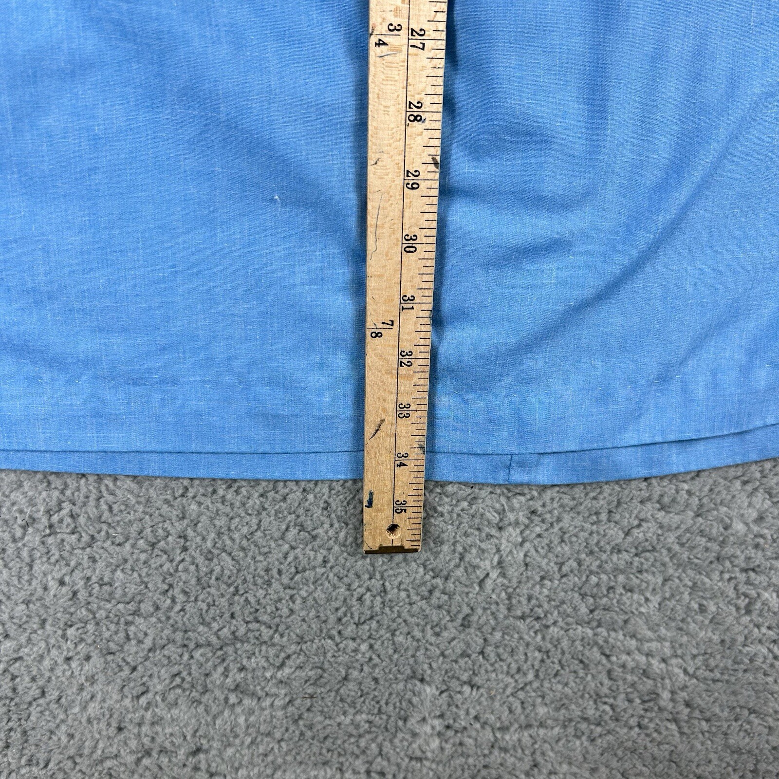 VINTAGE Leisure Life HouseDress Blue Sleeveless E… - image 7