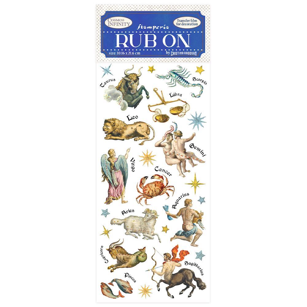 Rub-On Cosmos Infinity Zodiaco Stamperia