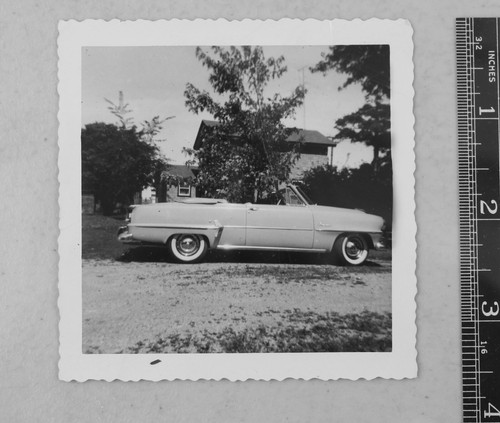 Original Photo Print Square 1950s Convertible Car Whitewall Tires - 第 1/2 張圖片