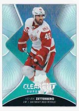 2017-18 UPPER DECK CLEAR CUT SUPERSTARS HENRIK ZETTERBERG DETROIT RED WINGS