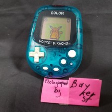 Pocket Pikachu 2 Color LCD Virtual Pet Pedometer Game Clear Blue MPG-002 Japan