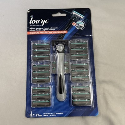Lovyc Razor with 20 Replacement Shaving Blades   Precision Grooming Kit Men 
