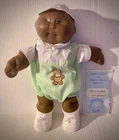 Vintage Cabbage Patch Doll AA African American Preemie HM1 Rare Teddy Romper