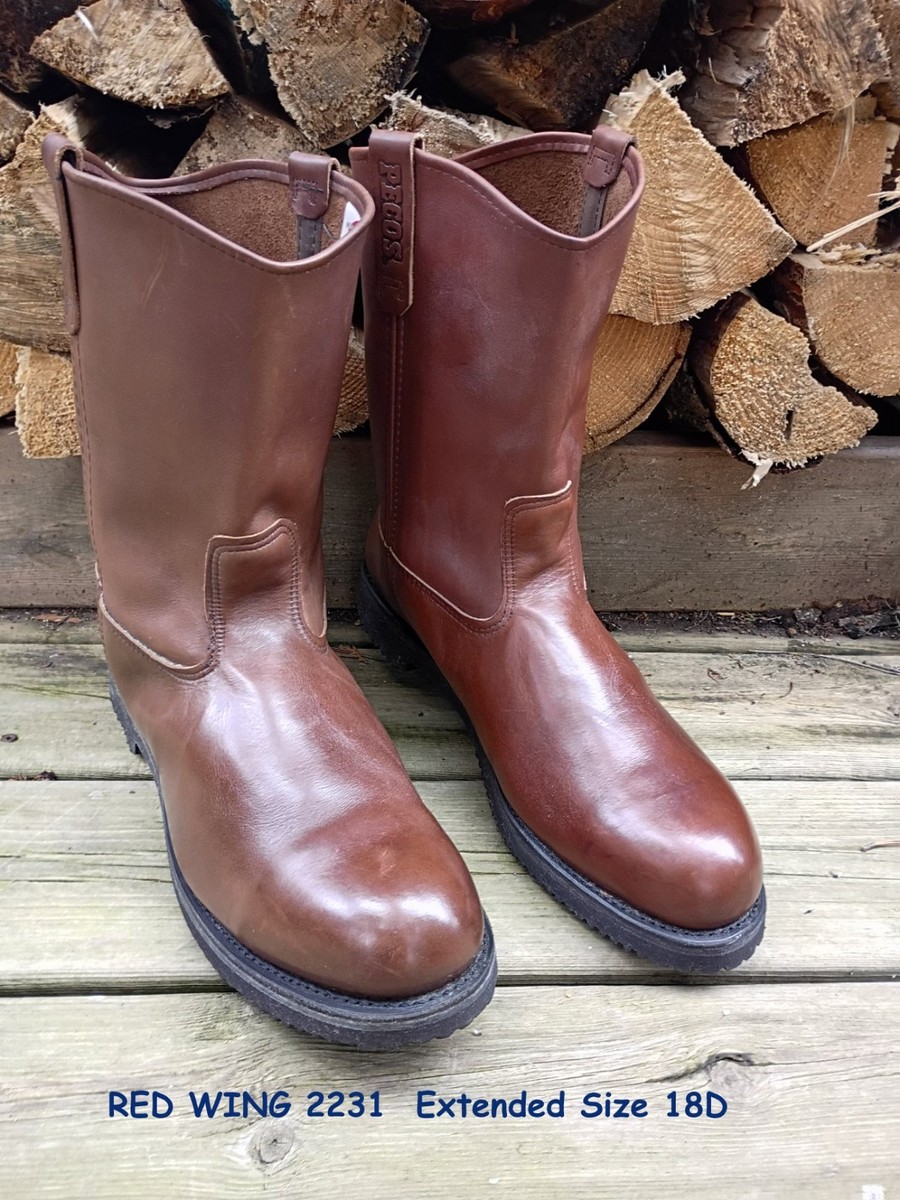 RED WING PECOS 2231 Men's 11-inch Safety Toe Pull-On Boot