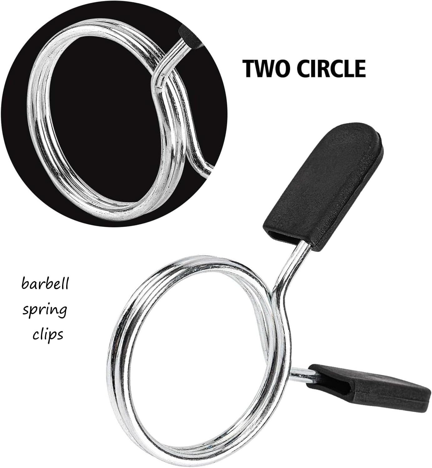 Barbell Spring Clip Dumbbell Circlip Collars Olympic Barbell Weight Bars Weightl