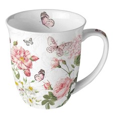 Tasse, Porzellantasse AMELIA | Rosen 0,4l by Ambiente