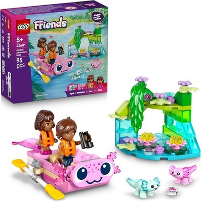 LEGO Friends Axolotl Abenteuerboot 2 Puppen 2 Tierfiguren Pflanzen Blumen 42681