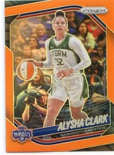 2025 Panini Prizm WNBA Orange /99 NO. 129 Alysha Clark, Washington Mystics