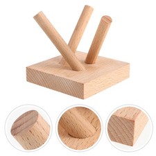 Softball Display Stand: Wooden Baseball Holder - Easel for Display Crystal Ball