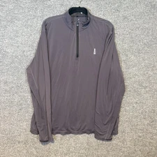 Greyson Sweater Mens XL Gray 1/4 Zip Mock Neck Pullover Sweatshirt Performance