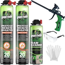 Sprayman Spraycoat Fire Rated Spray Foam Insulation Kit (40 Sq.Ft.) 2 PACK